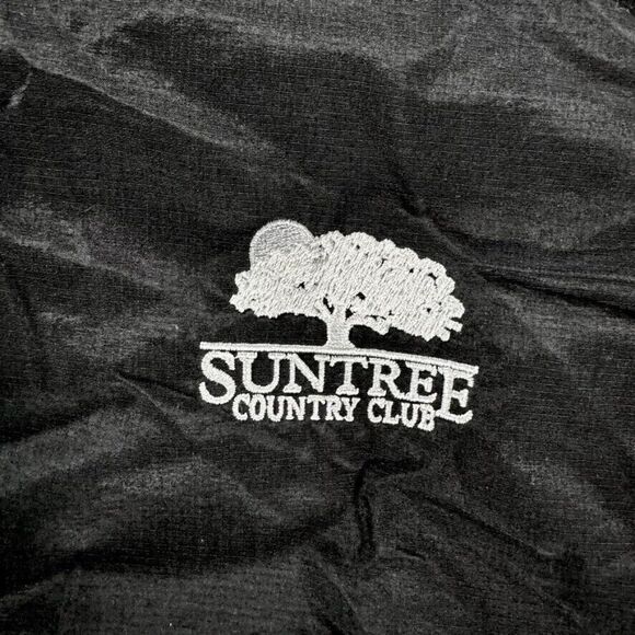 FJ‎ FootJoy Windbreaker Mens M Black Windshirt Half Zip Golf Short Sleeve Jacket - Picture 3 of 10